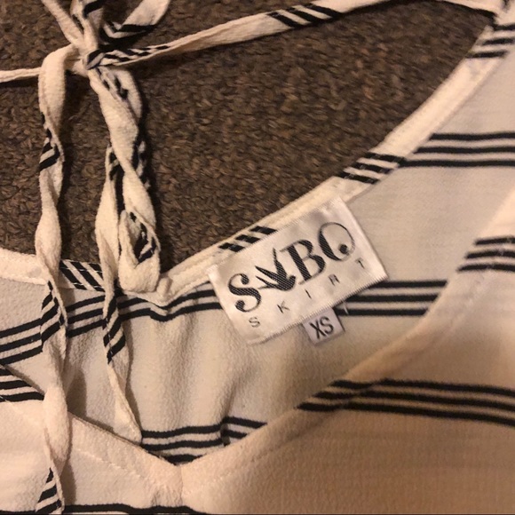 Banda striped crop top Sabo Skirt - Picture 4 of 4